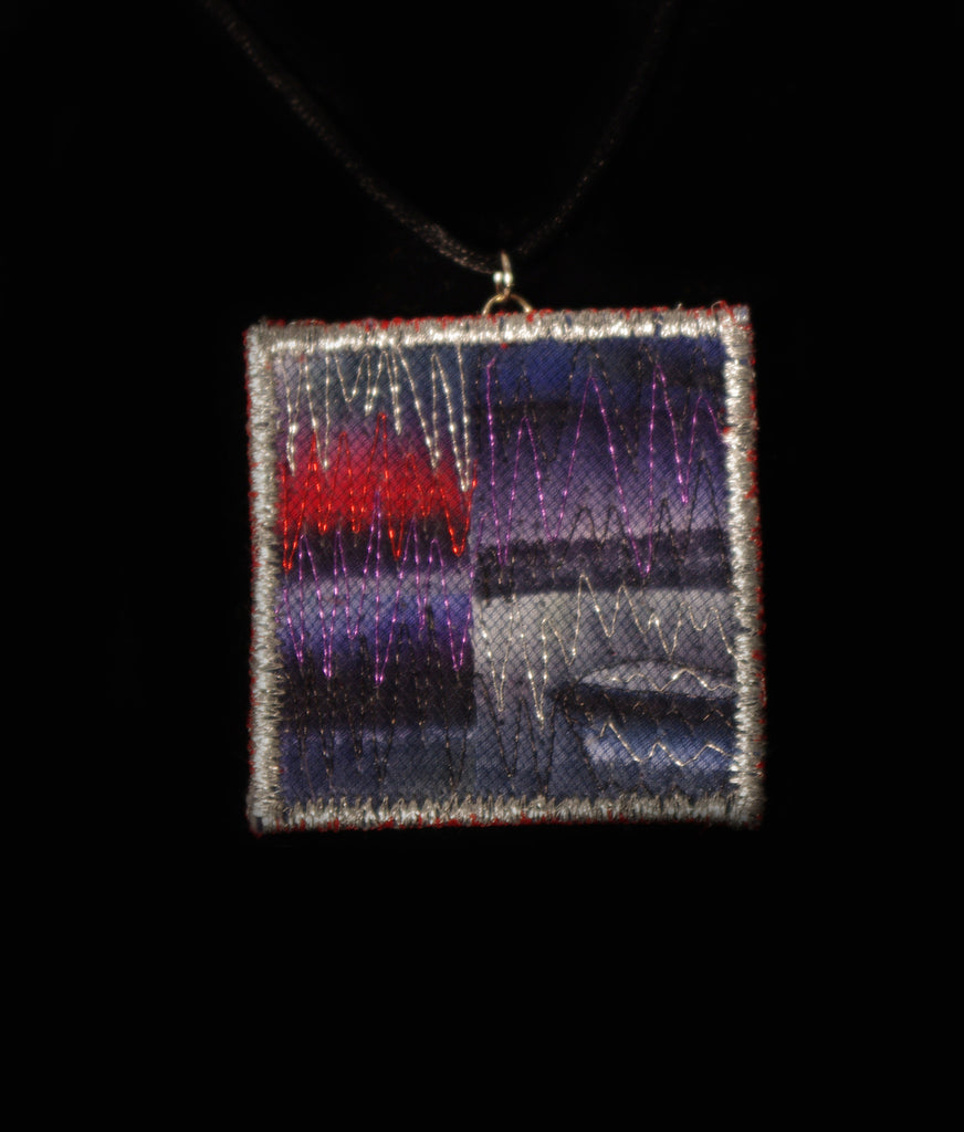 Northern Lights Fabric Necklace
